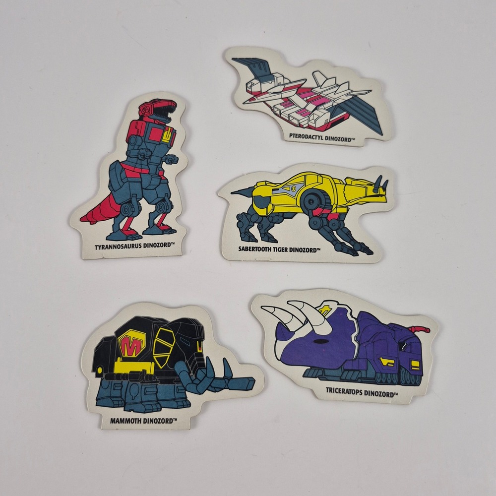 Vintage Power Rangers MMPR Board Game Replacement Dinozord Pieces Set of 5